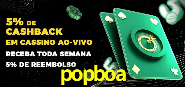 Promoções do cassino ao Vivo popboa